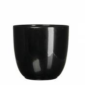 Mica Decorations 144790 Tusca Pot Ronde Noir - H25xd28cm