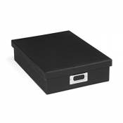 Osco A4 Faux Leather Storage Box - Black BKPUA4BOX