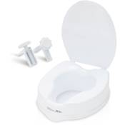 Siège de toilette surélevé abattant wc 10cm wc jusqu'à 150kg pour seniors avec abattant seniors - Tolletour