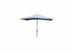 Spezia - parasol droit rectangulaire 3x2 m gris