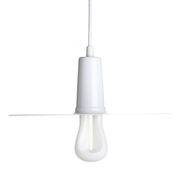 Suspension Drop Hat / Ampoule LED 002 incluse - Plumen blanc en métal