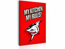 Tableau my kitchen, my rules! Taille 40 x 60 cm PD8452-40-60