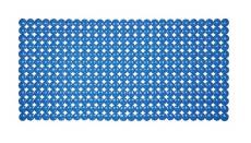 Tapis de baignoire bulles - bleu transparent - 72x36