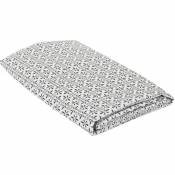 The Home Deco Factory - Nappe en polyester antitâche à motifs Gouttes 140 x 240 cm - Gris anthracite