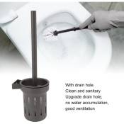 Ugreat - Ensemble de brosses de toilette en alliage d'aluminium, nettoyant de toilettes gris antirouille pour douche à domicile