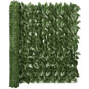 Vidaxl - cran de balcon avec feuilles vert foncé 300x100 cm Vert foncé