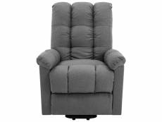 Vidaxl fauteuil de massage inclinable gris clair tissu 321390
