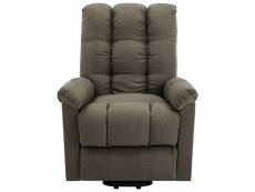 Vidaxl fauteuil de massage taupe tissu 321398