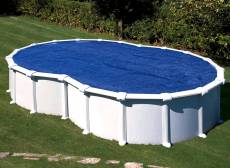 Bâche à bulles pour piscine acier en huit 7,10 x 4,75 m - Gré