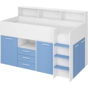 Bim Furniture - Lit Armoire tiroir Enfants Neo cm206x120x138h