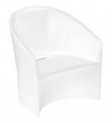 Chaise PineBeach / Intérieur-extérieur - Serralunga blanc en plastique