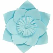 Fleur En Papier Clématite Turquoise 20 cm