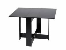 Hombuy la table pliante noire convient à la cuisine et au salon