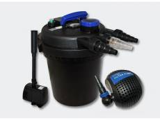 Kit de filtration à pression 6000l uvc 11w pompe fontaine