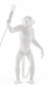 Lampe de table Monkey Standing / Outdoor - H 54 cm - Seletti blanc en plastique