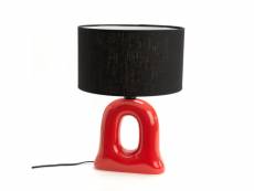 Lampe table eva rouge