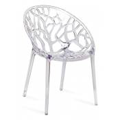 Les Tendances - Chaise design ergonomique transparente Kristal