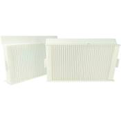Lot de filtres remplacement pour Zehnder 400100091 pour appareil de ventilation - Filtre à air G4 / F7 (2 pcs), 24 x 12 x 5 cm, blanc - Vhbw