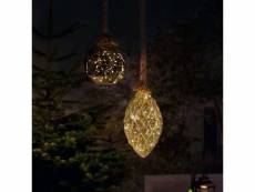 Luxform lampe d'atmosphère à led à piles rope with pine cone 432227