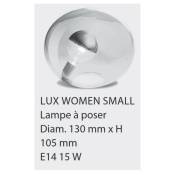 Luxwomen s - Lampe chevet verre Transparent E14 15W