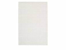Melton - tapis contemporain - couleur - ecru, dimensions - 160x230 cm