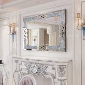 Miroir Murale Design Salon - Miroir Mural Décoratif Rectangulaire Miroirs Muraux Cadre en Verre pour Chambre Salle de Bain - xl 100x70cm