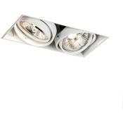 Oneon trimless 70 - Spot encastrable - 2 lumière - l 21.7 cm - Blanc - Moderne - éclairage intérieur - Salon i Chambre i Cuisine i Salle à manger