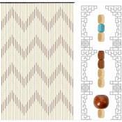 Senderpick - Rideau de perles en bois, cloison en bambou, rideau décoratif pour la chambre à coucher