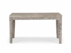 Table à manger bois gris 140x80x76cm - décoration