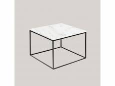 Table basse carrée en marbre blanc Azura-42617