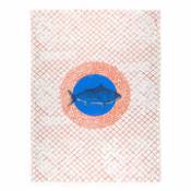 Torchon Poisson / 50 x 70 cm - Coton - Bitossi Home bleu en tissu