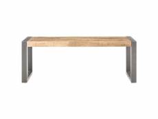 Vidaxl table basse 110x60x40 cm bois de manguier brut