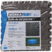 Werka Pro - Dalle pour piscine imprimé taupe 50x50cm