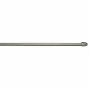 Cessot - Tringle ovale 10x5 mm, 70 à 110cm, avec pitons de fixations, nickel, 2 pièces