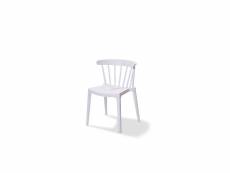 Chaise de restaurant empilable windson en polypropylène - matériel chr pro - blanc - polypropylène