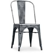 Chaise en acier de salle à manger - Design industriel - Nouvelle édition - Stylix Industriel - Acier, Metal - Industriel