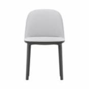 Chaise rembourrée Softshell Side Chair / 4 pieds - Tissu - Vitra gris en tissu