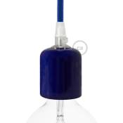 Creative Cables - Kit douille E27 en céramique Bleu