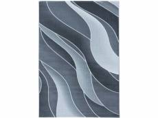 Diamant - tapis à motifs vagues - gris 080 x 250 cm