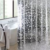 Doublure de rideau de douche de 72 pouces de large x 72 de Long, rideau de douche pavé eva 3D, doublure de douche de taille Standard
