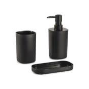 Ensemble 3 accessoires de salle de bain LONA Noir MSV - Noir
