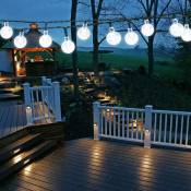 Lampes Solaires De Jardin D'extérieur 50 Led 8 Modes