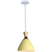 Lustre suspension moderne créatif éclairage intérieur E27 lampe suspension chambre salon (jaune) - Jaune