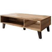Mobilier1 - Table basse Charlotte 130 , 35x60x110cm, Stratifié, D'angle