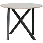 Pegane - Table d'appoint en bois et métal coloris