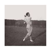 Photo ancienne noir et blanc golf n°67 cadre noir