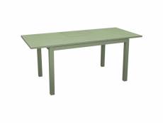 Table de jardin en aluminium 110 à 170 cm genes vert