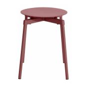 Tabouret outdoor rouge brun Fromme - Petite friture