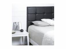 Tete de lit verona simili cuir noir largeur 90cm
