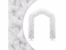 Vidaxl arche d'arbre de noël blanc 270 cm